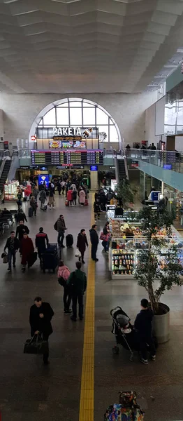 Rusia Moscú 2018 Leningradsky Estación Tren Interior — Foto de Stock