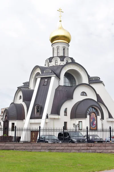 Sosnovy Bor Rusia Abril 2016 Templo Neopalimay Kupina Ciudad Sosnovy — Foto de Stock