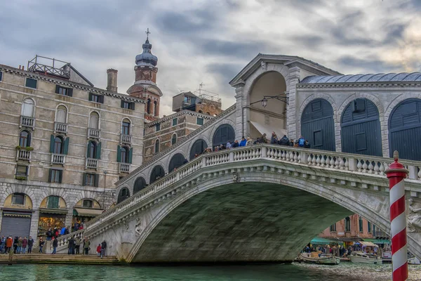Italien Venedig 2018 Die Rialtobrücke Venedig — Stockfoto