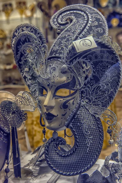 Italien Venedig 2018 Traditionelle Venezianische Masken Schaufenster — Stockfoto