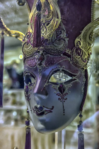 Italy Venice 2018 Traditional Venetian Masks Window Store — Stock Photo, Image