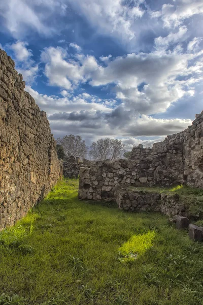 Ιταλία Πομπηία 2018 Θέα Από Ρωμαϊκά Ερείπια Που Καταστράφηκε Από — Φωτογραφία Αρχείου