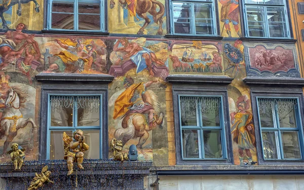 Graz Oesterreich 2018 Herzogliche Hofbarockfassade Der Innenstadt Der Herrengasse Graz — Stockfoto