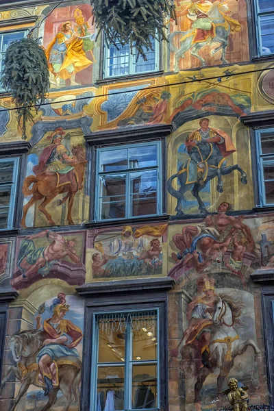 Graz Österrike 2018 Hertig Domstolen Barock Byggnad Fasad Centrum Herrengasse — Stockfoto