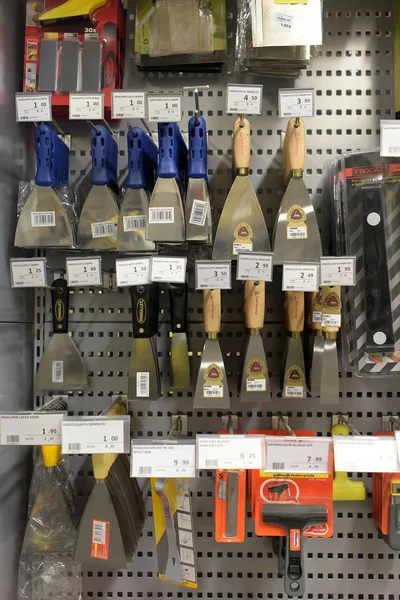Finlândia Lappeenratna 2015 Uma Variedade Ferramentas Para Reparo Supermercado — Fotografia de Stock