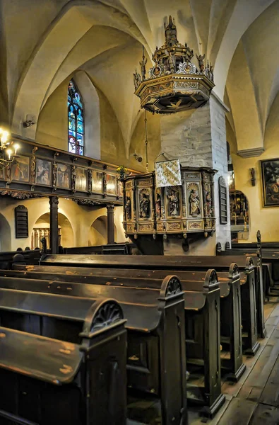Естонія 2014 Старовинний Костел Святого Духа Інтер Єру — стокове фото