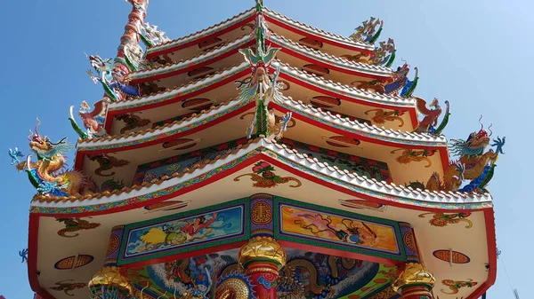 Chon Buri Thailand 2018 Ang Sila Kinesiskt Tempel Eller Wihan — Stockfoto