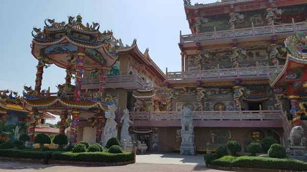 Chonburi Thaïlande 2018 Temple Chinois Ang Sila Wihan Thep Sathit — Photo