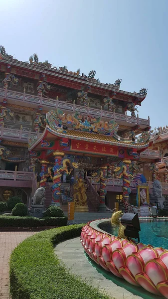 Chonburi Tailândia 2018 Ang Sila Chinese Temple Wihan Thep Sathit — Fotografia de Stock