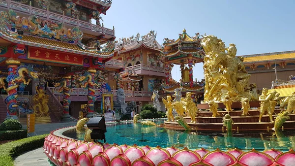 Chonburi Tailândia 2018 Ang Sila Chinese Temple Wihan Thep Sathit — Fotografia de Stock