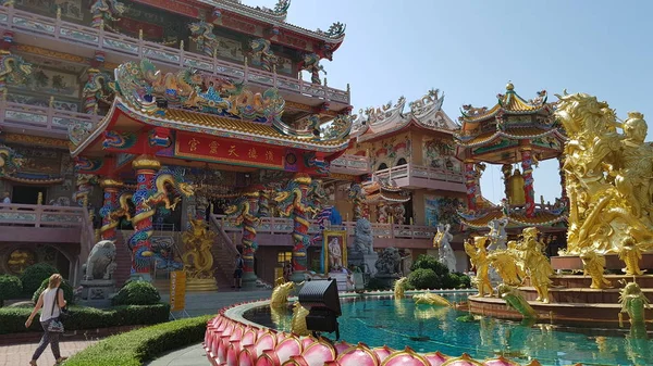 Chonburi Tailândia 2018 Ang Sila Chinese Temple Wihan Thep Sathit — Fotografia de Stock