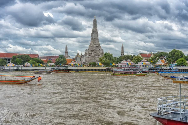 Thailand Bangkok 2018 Utsikt Över Bangkok Från Floden — Stockfoto