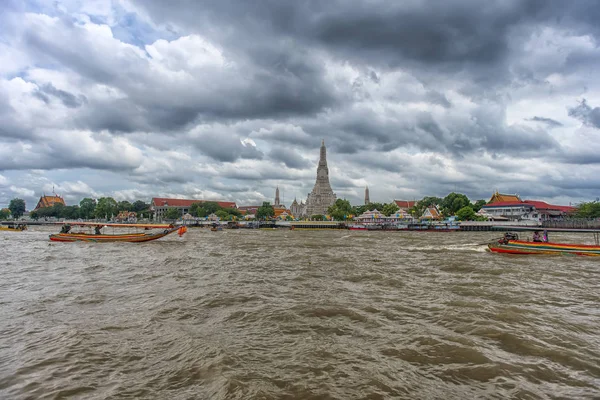 Thailand Bangkok 2018 Utsikt Över Bangkok Från Floden — Stockfoto