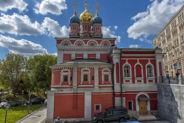 Rusya Moskova Moskova Rusya Znamensky Manastırı Işareti Theotokos 2018 Kilisesi — Stok fotoğraf