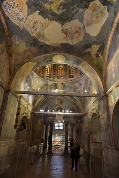 Turquie Istanbul 2018 Murales Sous Dôme Dans Église Saint Sauveur — Photo