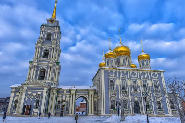Şehir Tula Rusya Ocak 2019 Tula Kremlin Varsayım Katedral Inşası — Stok fotoğraf