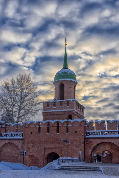 Россия Тула 2019 Тульский Кремль Зимой — стоковое фото
