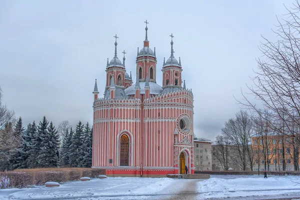 Rusia San Petersburgo 2019 Iglesia Natividad San Juan Prefecto Iglesia —  Fotos de Stock