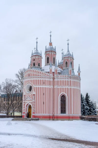 Oroszország Szentpétervár 2019 Templom Szent János Prefektus Chesme Templom Betlehemes — Stock Fotó