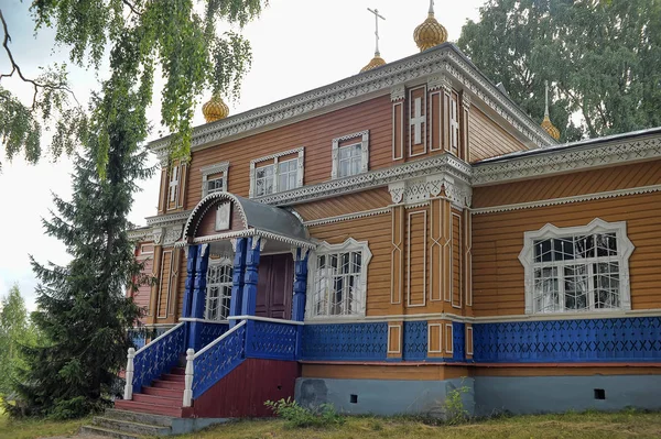 Rusland Karelië 2013 Vazheozersky Spaso Preobrazjenski Klooster Een Mannelijk Klooster — Stockfoto