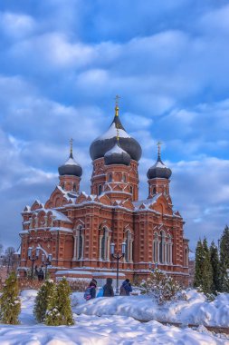 Russia, Tula 13,01,2019 Assumption Monastery - the abolished female Orthodox monastery, located on the central square of Tula. clipart