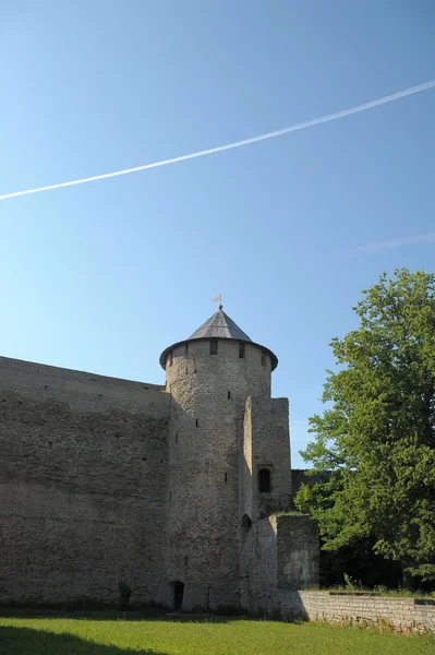 Rosja Iwangorod 2015 Starożytna Twierdza Rosyjska Iwangorodzie — Zdjęcie stockowe