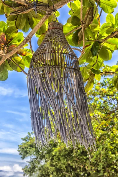 Sombra Lámpara Para Una Luz Árbol Playa — Foto de Stock