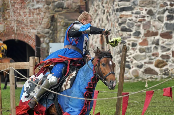 Cavaliere al torneo di cavalli. Esercito, antico . — Foto Stock