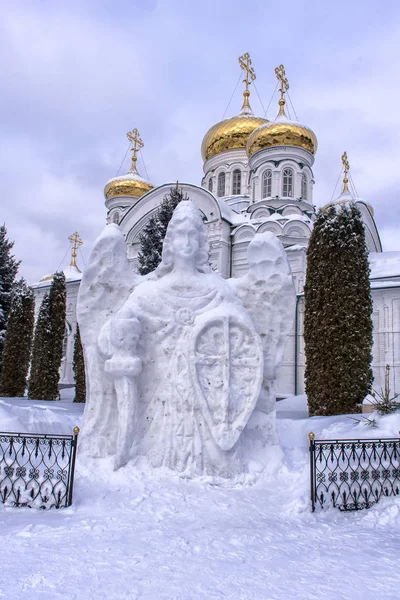 Raifsky Madre de Dios Monasterio en invierno —  Fotos de Stock