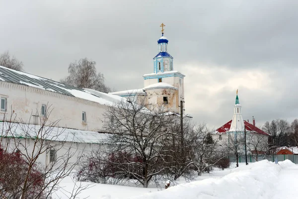 Райфский монастырь Божией Матери зимой — стоковое фото
