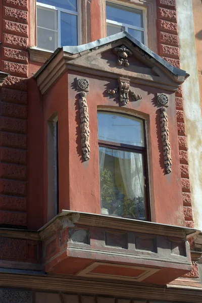 Балконы старинных домов на Поварском переулке — стоковое фото