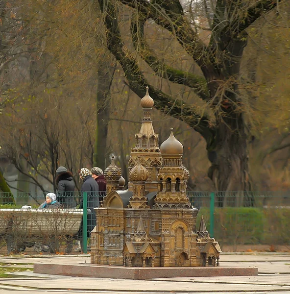 Rusia, San Petersburgo Salvador de la Sangre en miniatura — Foto de Stock