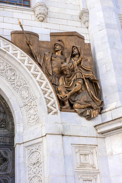 Fragmento de mobília externa de um templo cristão de Chri — Fotografia de Stock