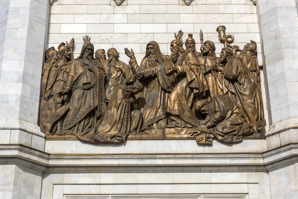 Fragmento de mobília externa de um templo cristão de Chri — Fotografia de Stock