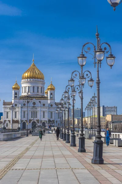 러시아 모스크바에 있는 구세주 그리스도의 대성당 — 스톡 사진