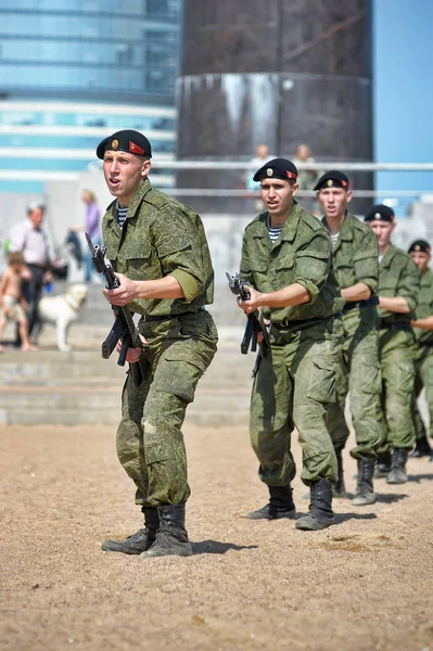 Demonstrative performance of the Marine Corps — Stock Photo, Image