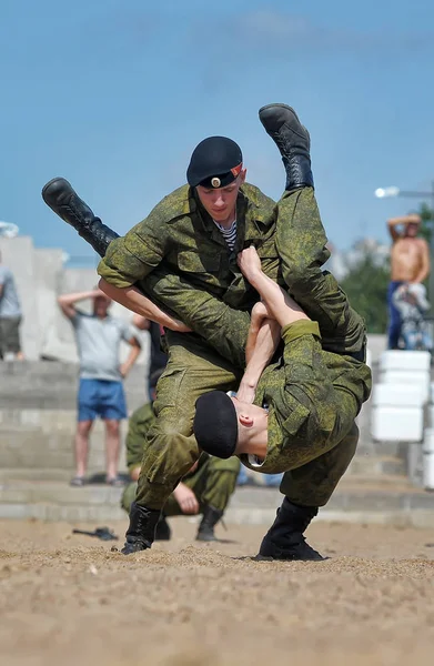 Rendimiento demostrativo del Cuerpo de Marines — Foto de Stock