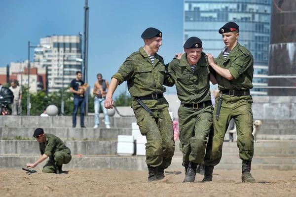 Demonstrative performance of the Marine Corps — Stock Photo, Image