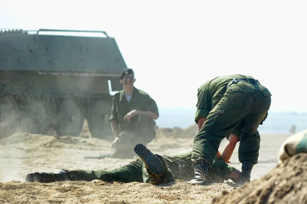 Demonstrative performance of the Marine Corps — Stock Photo, Image