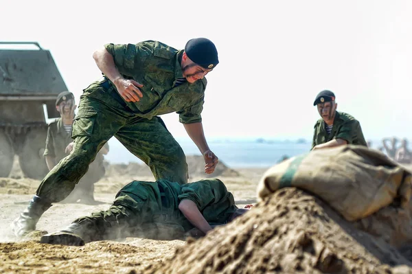 Demonstrative performance of the Marine Corps — Stock Photo, Image