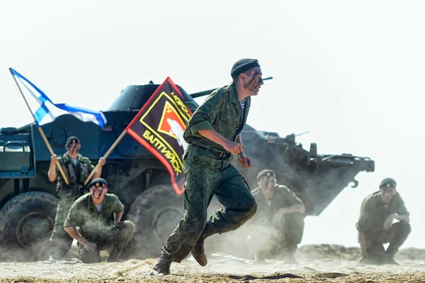 Demonstrative performance of the Marine Corps — Stock Photo, Image