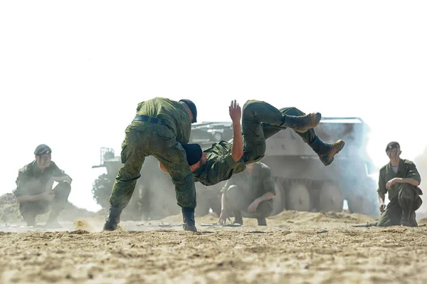 Demonstrative performance of the Marine Corps — Stock Photo, Image