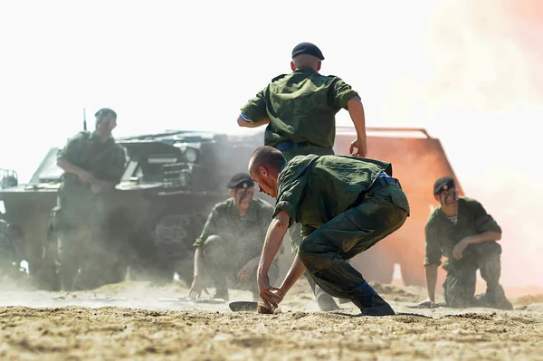 Demonstrative performance of the Marine Corps — Stock Photo, Image