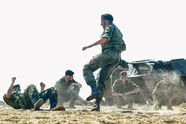 Demonstrative performance of the Marine Corps — Stock Photo, Image