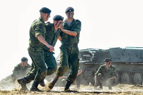 Demonstrative performance of the Marine Corps — Stock Photo, Image