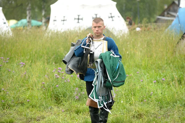 Festival of military-historical reconstruction and medieval cult — Stock Photo, Image