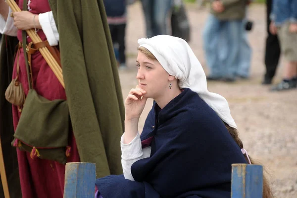 Festival de reconstrucción histórico-militar y culto medieval — Foto de Stock