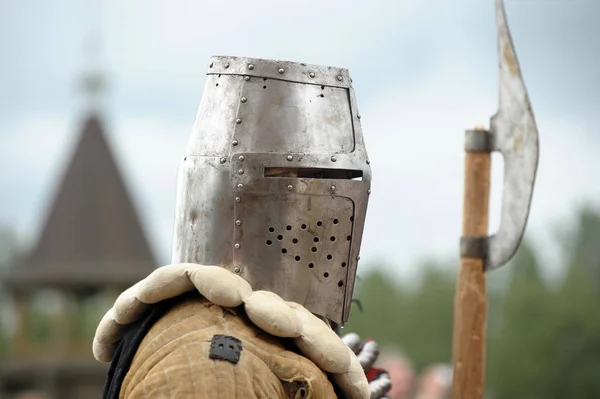 Festival de reconstrução histórico-militar e culto medieval — Fotografia de Stock