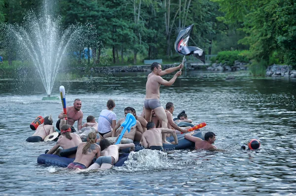 Bitwa wodna podczas obchodów dnia Neptuna — Zdjęcie stockowe