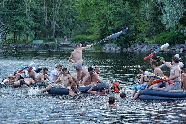 Bitva o vodu na oslavě dne Neptunu — Stock fotografie